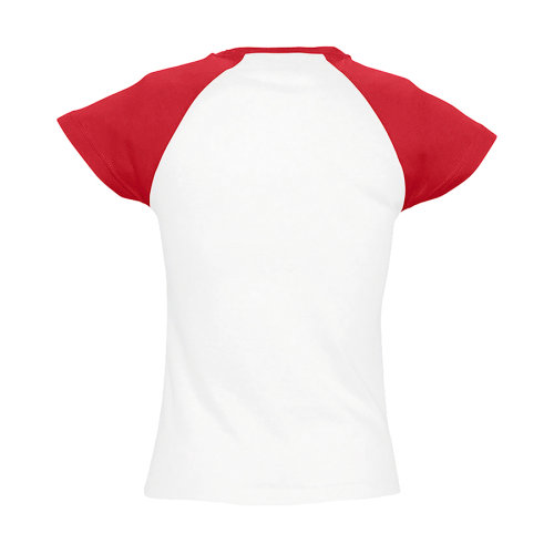 Футболка женская MILKY 150 (красный, белый)