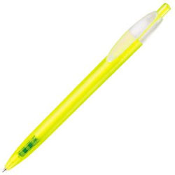 X-1 FROST, ручка шариковая, фростированный желтый, пластик (желтый)